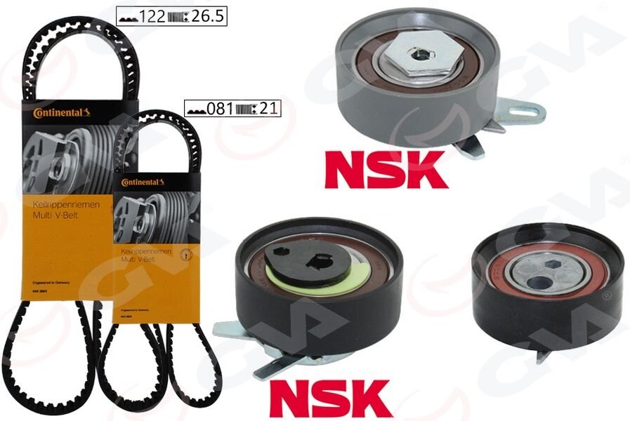 TRİGER SETİ 122x26.5 -077x21 T4 2.5TDI - LT35 2.5TDI ACV-ANJ-AVR K015323XS TRİGER POMPA SETİ-GVA 59T7570C-074198119-074198119H-074198119Q