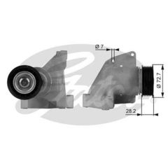 ALTERNATÖR GERGİ RULMANI KÜTÜKLÜ FOCUS 1.4 16V 1.6 16V 98-04-GATES T38316-98MF3C631CF-98MF3C631CG-1152890
