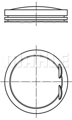 PISTON 82.51MM STD A3 PASSAT 1.8 TSI 07-12 BYT BZB CABA CABB CABD-MAHLE 028PI00128000-06H107065BK-06H107065F-06H107065T