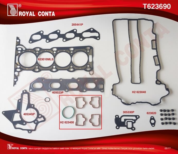 ÜST TAKIM CONTA SUBAP LASTİKLİ CORSA C-D - ASTRA G-H - MERIVA-ZAFIRA-VECTRA 1.2-1.4 16V Z12XE-XEP--ROYAL T623690-1606247-1606278-93182932-93177869