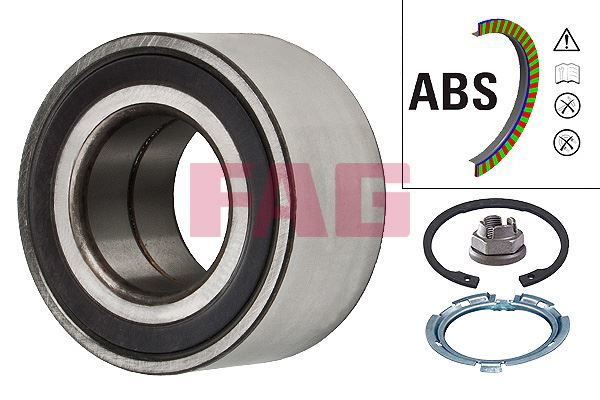 TEKER RULMANI ON MERCEDES CITAN W415 . RENAULT MEGANE CLIO CAPTUR KANGOO LOGAN SANDERO MICRA NOTE ABS LI-FAG-A4153340700-7701207677