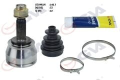 AKS KAFASI DIŞ ÖN DOBLO 1.9D 01- 63HP 22x22x51 146.5mm-GVA 4429010K-46308816-46308552-51783853