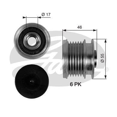 ALTERNATOR KASNAGI MERCEDES W204 W205 C218 W212 W222 X204 W166 C292 W639 W447 B906-GATES OAP7092-A6461550115