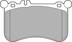 FREN BALATASI ON MERCEDES C218 X218 W212 W221 W222-DELPHI LP2291-A0074206920