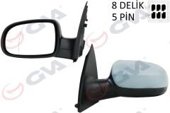 DIŞ DİKİZ AYNASI SOL CORSA C 01 ELEKTRİKLİ ISITMALI ASTARLI ASFERİK 5 FİŞ VM-200EHPAL-GVA 1090216-1428304-1428856-1426527