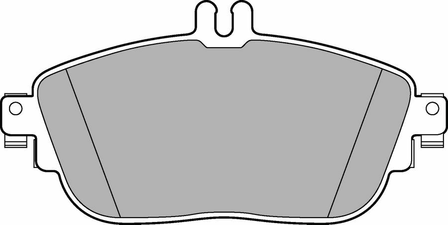 FREN BALATASI ON MERCEDES W176 W246 C117 X117 X156-DELPHI LP2441-A0004209104