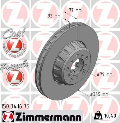 FREN DISKI ON SAG BMW M5 E39-ZIMMERMANN 150.3416.75-34112282804-34112228846