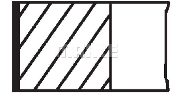 SEGMAN SET 85mm BMW N51 N52 N53 E60 E87 E90 E92 E93 F10 E70 E84 E63 E64 E65 F01 E83 E84 F25 Z4-MAHLE 08325N0-11257559434