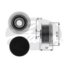 ALTERNATÖR KASNAĞI ASTRA H-COMBO C-CORSA C-D-MERIVA 1.3 CDTI-DOBLO-GRANDE PUNTO-LINEA 1.3 MTJ-GATES OAP7039-77362721-93178273-55186280-1204517