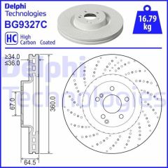 FREN DISKI ON MERCEDES AMG W204 W205 W212 W221-DELPHI BG9327C-A0004212012