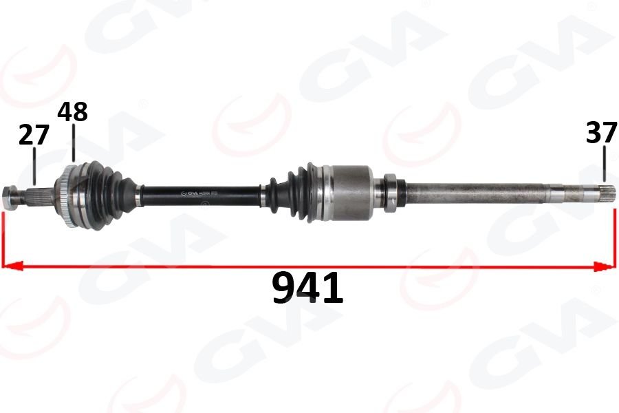 KOMPLE AKS SAG ON FIAT SCUDO 220P 1.9 TD 96-06 ABSLI-GVA 4429064-9626083880-9617408280-9617408288