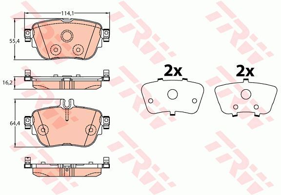 FREN BALATASI ARKA MERCEDES C257 W213 S213 C238 A238-TRW-A0004209700