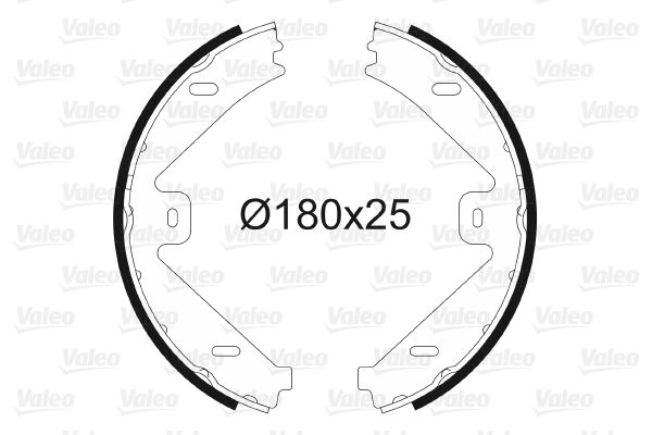 FREN BALATASI ARKA PARK FRENI MERCEDES C204 C218 C218 X218 W212 S212 X204-VALEO-A0054203620