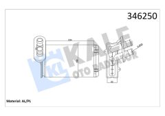 KALORİFER RADYATÖRÜ A3-CADDY-GOLF-JETTA-POLO-IBIZA-CORDOBA-OCTAVIA-1.4-1.6-1.8-1.9TDI-2.0 234x156-KALE 346250-191819031E-1H1819031B-191819031