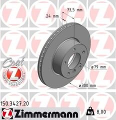 ÖN FREN AYNASI BMW 3 318d-318i-320si-320d-320i-325si-325xi 05 BMW 1 120İ-120D 07 300x24x5DLxHAVALI 986479216-DF4459-ZIMMERMANN 150.3427.20-34116764643-34116772669