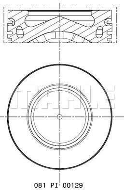 PISTON SEGMAN 84.50mm BMW N47 D16 F20 MINI R55 R56 R57 R60 R61-MAHLE 081PI00129000-11257812567