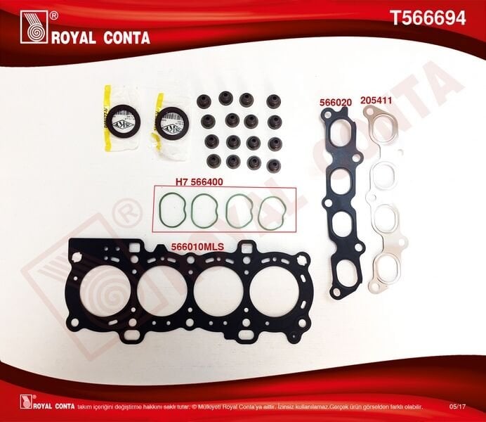 x ÜST TAKIM CONTA SKT KEÇELİ SUBP.LAST SUBAP KAPAK CONTASIZ FOCUS II 1.6 16V 03 100HP-ROYAL T566694-3S4G6008AA