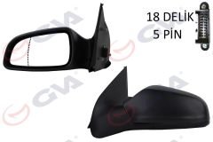 DIŞ DİKİZ AYNASI SOL ASTRA H 04 ELEKTRİKLİ ISITMALI ASFERİK 5 FİŞ VM-968EHAL-GVA 1090126-6428185