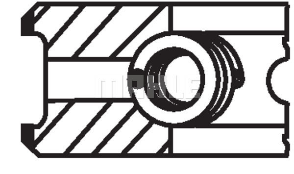 SEGMAN 81.00MM STD CADDY III GOLF IV-V BORA PASSAT 1.6 01- BFQ BGU ALZ BSE BSF-MAHLE 03077N0-06B198151A