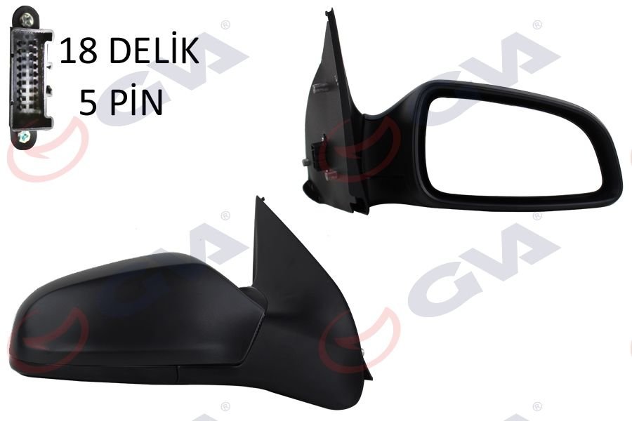 DIŞ DİKİZ AYNASI SAĞ ASTRA H 04 ELEKTRİKLİ ISITMALI KONVEKS 5 FİŞ VM-968EHR-GVA 1090125-6428184
