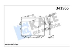 RADYATÖR BRAZİNG H100 04 AC KLİMASIZ MEK 445x580x26 AL-PL-KALE-253104F210