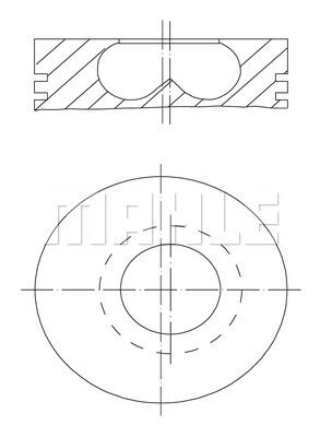 PISTON SEGMAN 84.50mm BMW B37 B47 F10 F20 F30 F40 G20 G30 G22 F32 F34 F36 G32 G11 F48 F15 MINI F54 F55 F56 F57 F60-MAHLE 081PI00123002-11258519401