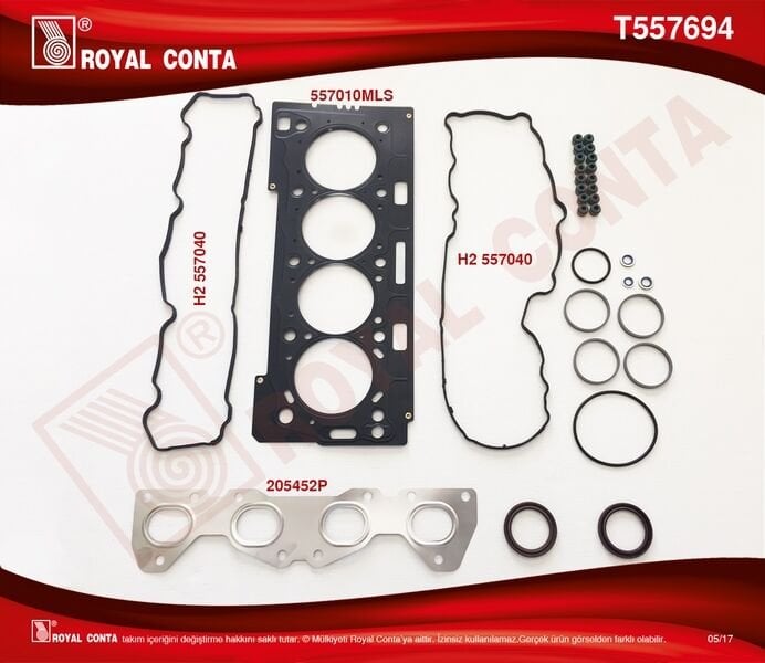 ÜST TAKIM CONTASI SKT KEÇELİ REINZ S.LASTİKLİ P206-P207-P307-P308 1.6 16V TU5JP4-ROYAL T557694