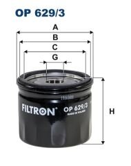 YAĞ FİLTRESİ FORD CMAX II GRAND X-MAX 12 FIESTA VII-FIESTA Mk VIII 18 FOCUS IV 18-FILTRON OP629.3-H6BG6714BA-2207993
