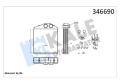 KALORİFER RADYATÖRÜ CORSA C-TIGRA TWINTOP 1.2-1.4-1.8-1.3CDTI-1.7CDTI 00-KALE 346690-1618222-9196140