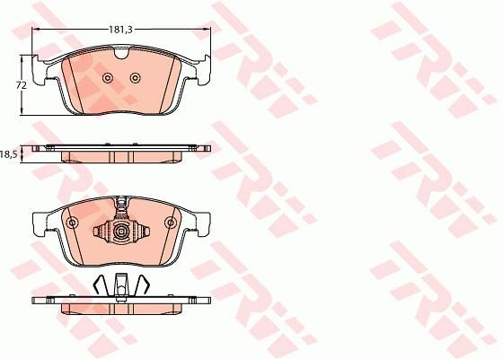 ÖN BALATA VOLVO XC60 D3 2015-17 D4 15-17 T5 2015-2017 T6 2013 156-TRW GDB2146-31445986-31445985