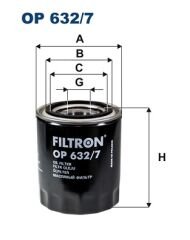 YAĞ FİLTRESİ HYUNDAİ H 1-STAREX-H200-İ800-İLOAD-KİA SORENTO 2.5 CRDİ-FILTRON OP632.7-263104A000