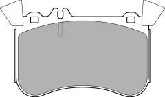 FREN BALATASI ÖN 4-matic MERCEDES X156 W176 C117-DELPHI LP3242-A0084203220