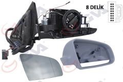 DIŞ DİKİZ AYNASI SAĞ A3 03 ELEKTRİKLİ ISITMALI 3 KAPILI ASTARLI KONVEKS 5 FİŞ VM-011EHR-GVA 1075954-8P1858532A01C
