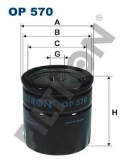 YAĞ FİLTRESİ ASTRA-CORSA-VECTRA-OMEGA-KADETT OPEL TÜM MOD. 86-02-FILTRON OP570-650104-650381-650401-95509857
