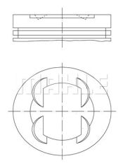 PISTON 73.40MM STD CORSA D ADAM AVEO 1.4 8V 08- A14XER A14XEL-MAHLE 011PI00110000