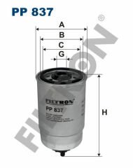 YAKIT FİLTRESİ ASTRA-CORSA-VECTRA-TRAFFIC-BOXER-PALIO-DUCATO1.7-1.9-2.4-2.5D-ACCENT-ERA-GETZ 1.5CRDİ-FILTRON PP837-1902138-1930010-L319222B900-813041