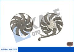 FAN MOTORU DAVLUMBAZLI SAĞ VW TRANSPORTER T5 03-09 1.9TDI-2.0-2.5TDI-3.2 V6 350W-295mm-KALE-7H0959455D