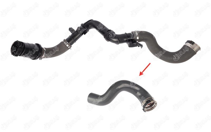 TURBO HORTUMUPLASTİK BORU HARİÇOK İLE GÖSTERİLEN BÜYÜK HORTUM RENAULT TRAFIC-IBRAS 12334-144601915R-6000618731-93867721