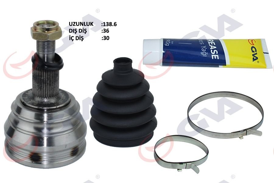 AKS KAFASI DIŞ ÖN GOLF4-BORA-A3-LEON-TOLEDO-OCTAVIA 1.9TDI/1.8 97-05 AGR/AGN 36x30x53.2 138.5mm-GVA 4475035K-1J0407311D-357498099E-1H0407311