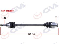 KOMPLE AKS SAĞ RENAULT 9/11 1.4 725mm 85-00-GVA 4413000-7701349660-7701498957