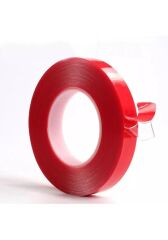 ÇİFT TARAFLI BANT 15mm x 5mt KIRMIZI ŞEFFAF-CEVHERS CTB315