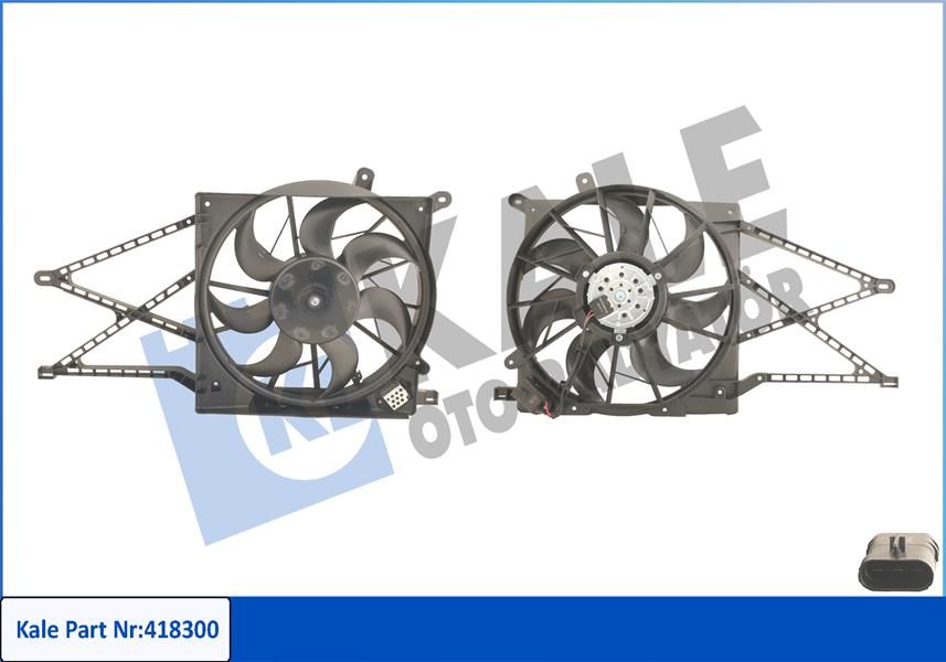 FAN MOTORU DAVLUMBAZLI OPEL ASTRA G-ZAFIRA A 250W-380mm-KALE-1314460-24431825-90572581