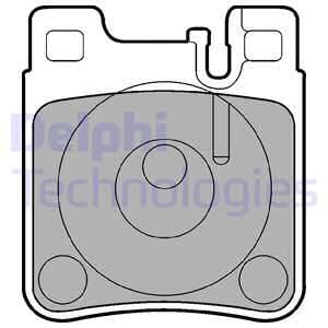FREN BALATASI ARKA MERCEDES W203 C208 W124 W210 W140-DELPHI LP841-A0034204920