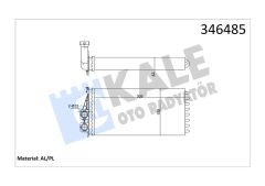 KALORİFER RADYATÖRÜ CITROEN DS5 PEUGEOT 3008-5008-KALE 346485-6448.T9