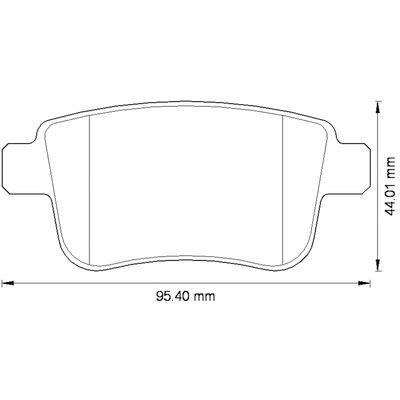 FREN BALATASI ARKA MERCEDES CITAN W415 12 . RENAULT KANGOO 10-MY 440604876R-A4154210410-440604876R