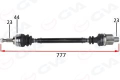 KOMPLE AKS SAG ON RENAULT MEGANE I BA0/1 1.6i 16v A-T ABSLI 96-03-GVA 4411438-7701111313-7711135215-7700106265