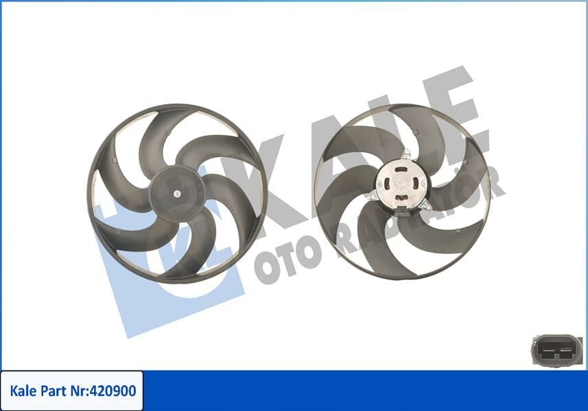 FAN MOTORU PERVANELİ CLIO I 260W-380mm DAVLUMBAZ YOK-KALE-7700784652-7700799057