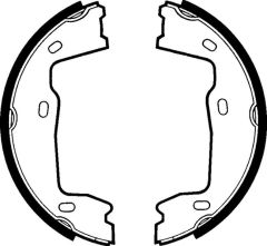 ARKA PABUÇ BALATA VECTRA A 1.8 88-95 ASCONA C KADDET D E-DELPHI LS1381-1605590-90399218-90350169