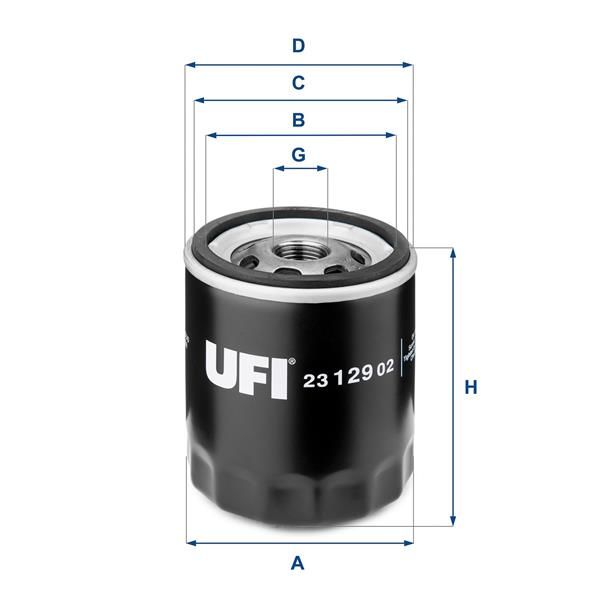 YAĞ FİLTRESİ ASTRA-CORSA-VECTRA-OMEGA-KADETT OPEL TÜM MOD. 86-02-UFI 2312902-650104-650381-650401-95509857