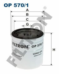 YAĞ FİLTRESİ ASTRA G 98-05 -ASTRA H-COMBO 05 CORSA C 00 VECTRA C 02 1.4-1.6-1.8-2.0T-FILTRON OP570.1-93179720-93183723-5650343
